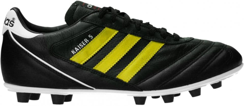 Chaussures de football adidas Kaiser 5 Liga FG Yellow Stripes Schwarz