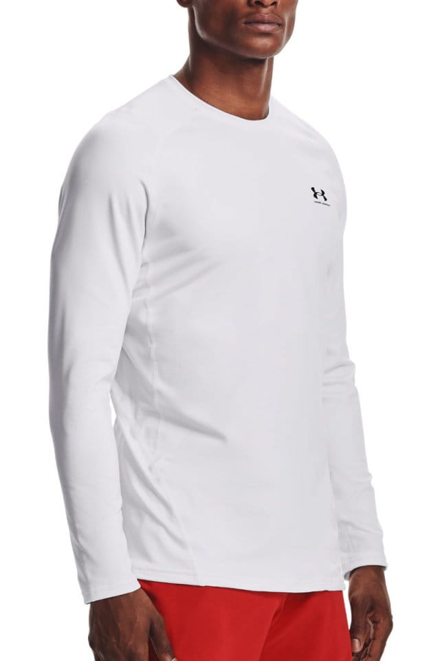 Tee-shirt à manches longues Under UA CG Armour Fitted Crew-WHT