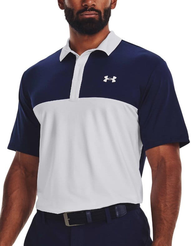 Tee-shirt Under Armour UA Perf 3.0 Color Block Polo-WHT