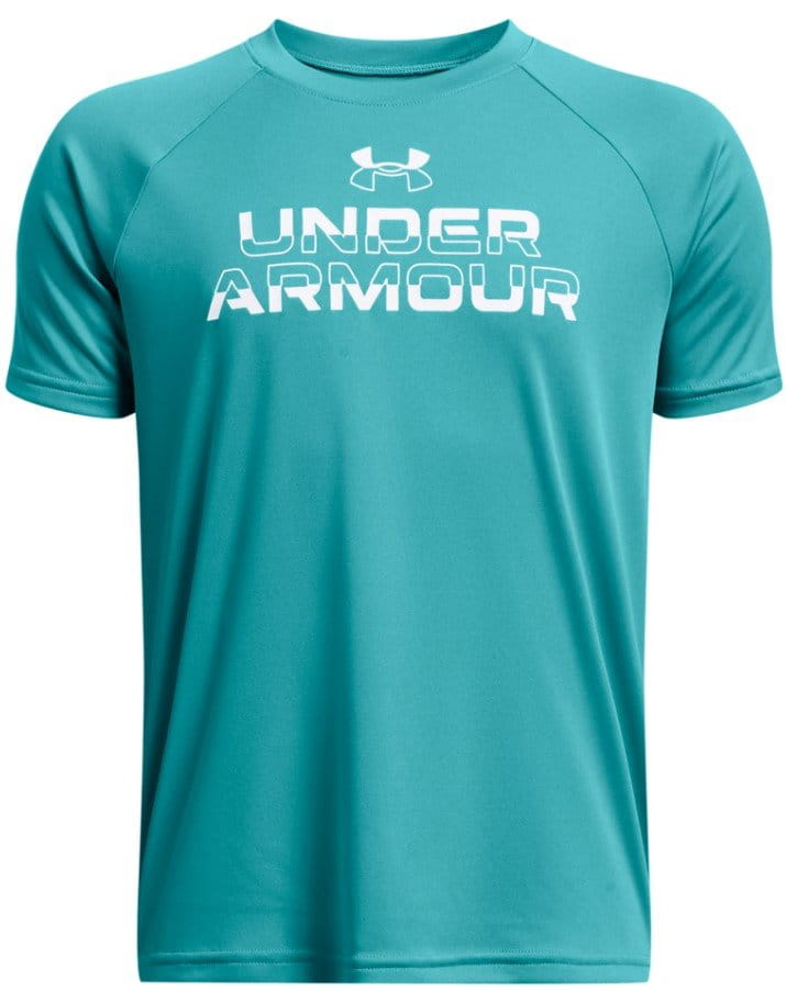 Tee-shirt Under Armour UA Tech Split Wordmark SS-BLU