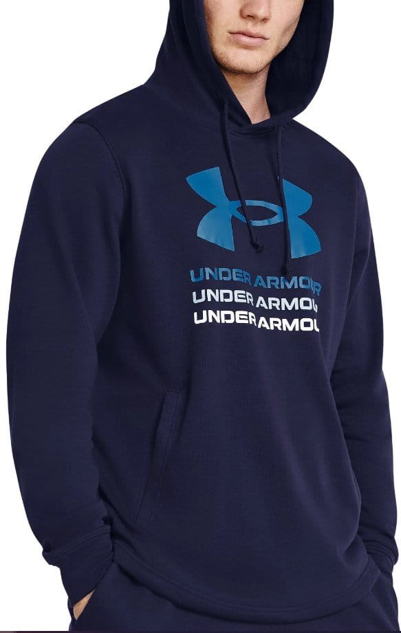 Sweatshirt à capuche Under Armour UA Rival Terry Graphic Hood-BLU